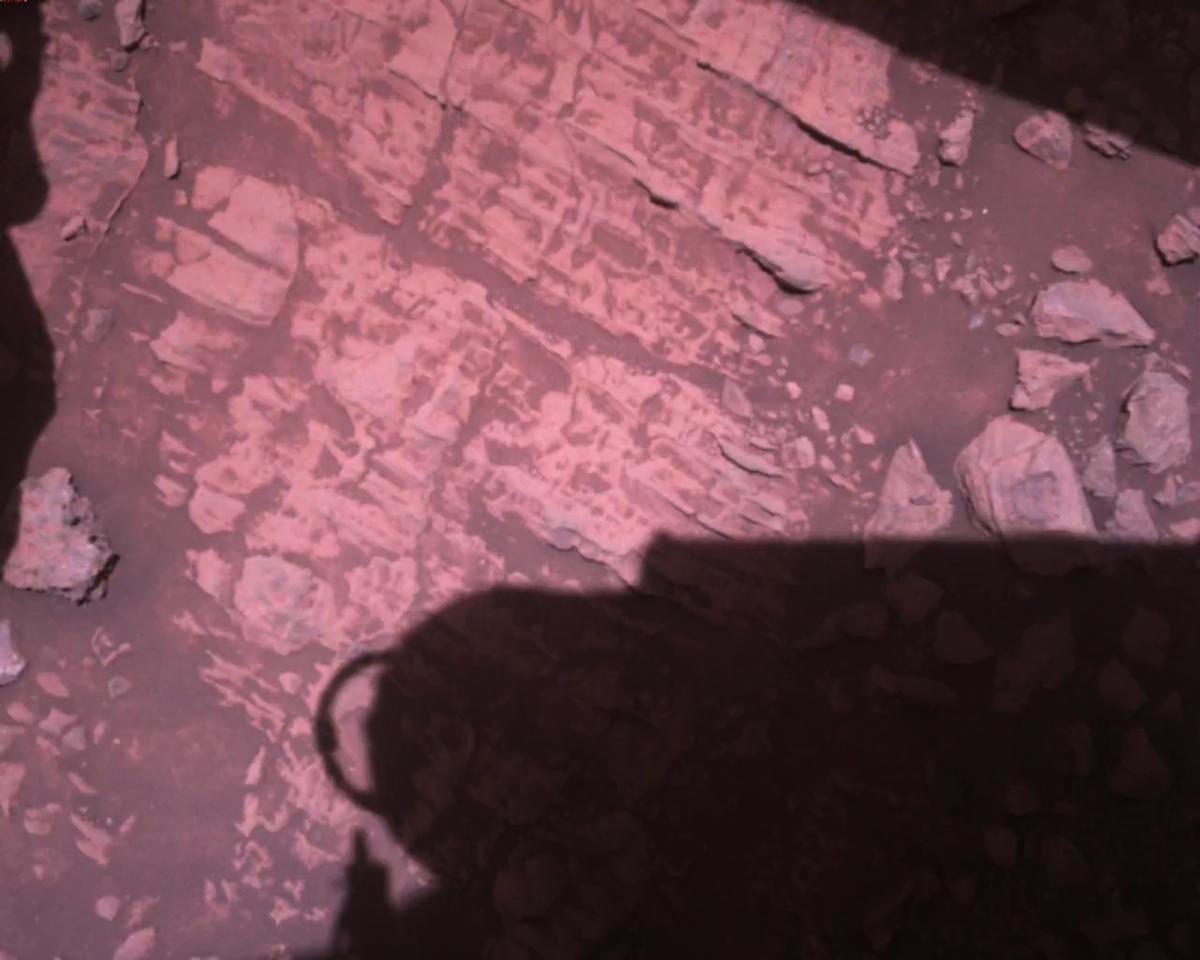 This image was taken by EDL_RDCAM onboard NASA's Mars rover Perseverance on Sol 1451