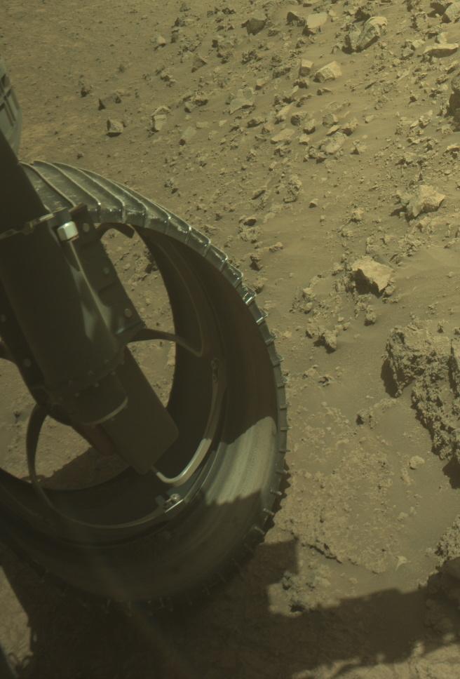 This image was taken by FRONT_HAZCAM_LEFT_A onboard NASA's Mars rover Perseverance on Sol 1456