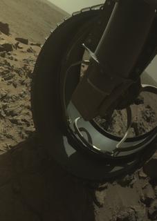 View image taken on Mars, Mars Perseverance Sol 1458: Front Right Hazard Avoidance Camera (Hazcam)