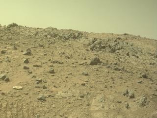 View image taken on Mars, Mars Perseverance Sol 1461: Front Left Hazard Avoidance Camera (Hazcam)