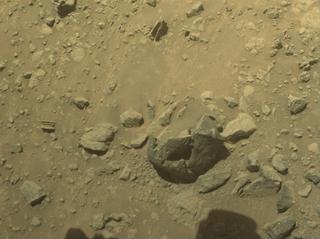 View image taken on Mars, Mars Perseverance Sol 1463: Front Left Hazard Avoidance Camera (Hazcam)