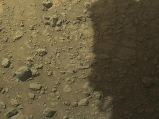 View image taken on Mars, Mars Perseverance Sol 1465: Front Left Hazard Avoidance Camera (Hazcam)