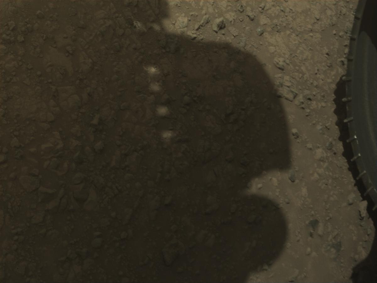 This image was taken by FRONT_HAZCAM_LEFT_A onboard NASA's Mars rover Perseverance on Sol 1465