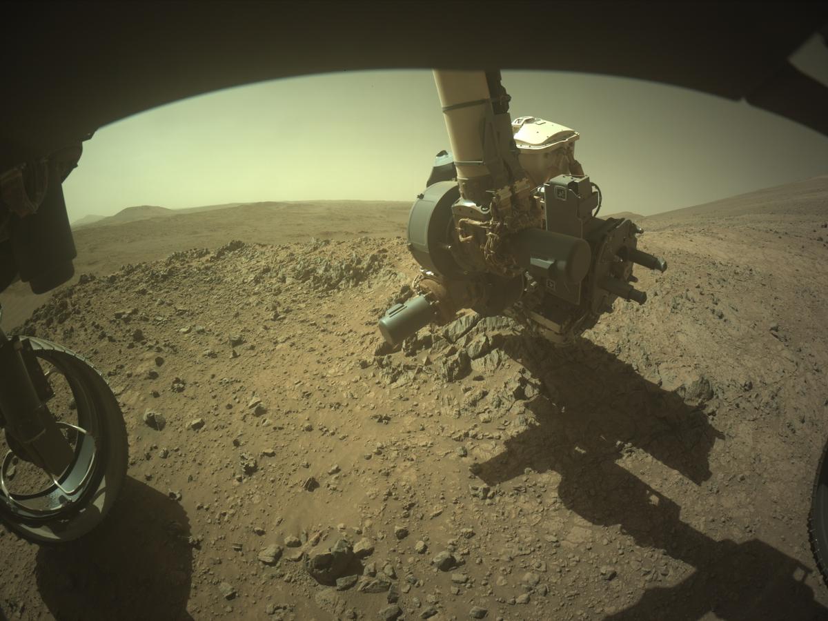 This image was taken by FRONT_HAZCAM_LEFT_A onboard NASA's Mars rover Perseverance on Sol 1465