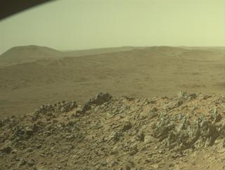 View image taken on Mars, Mars Perseverance Sol 1465: Front Right Hazard Avoidance Camera (Hazcam)