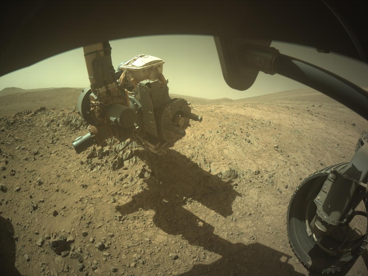 This image was taken by FRONT_HAZCAM_RIGHT_A onboard NASA's Mars rover Perseverance on Sol 1465