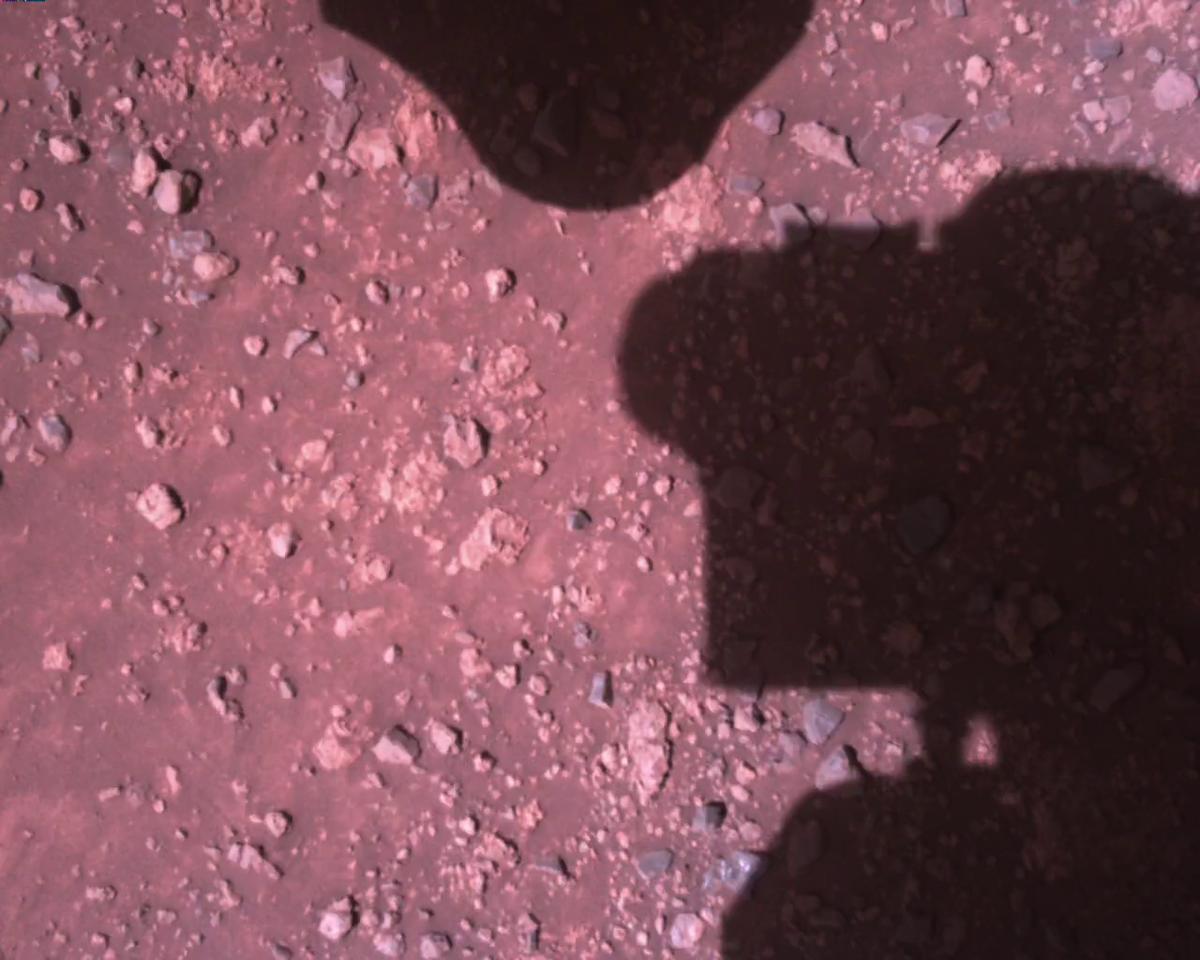 This image was taken by EDL_RDCAM onboard NASA's Mars rover Perseverance on Sol 1468