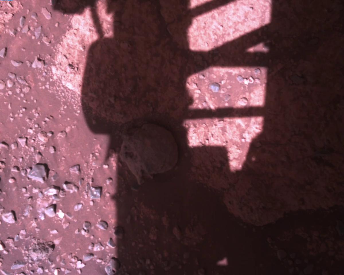 This image was taken by EDL_RDCAM onboard NASA's Mars rover Perseverance on Sol 1468