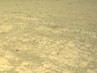 View image taken on Mars, Mars Perseverance Sol 1470: Front Left Hazard Avoidance Camera (Hazcam)