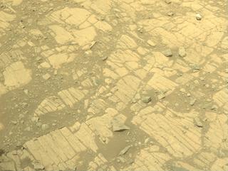 View image taken on Mars, Mars Perseverance Sol 1470: Front Right Hazard Avoidance Camera (Hazcam)