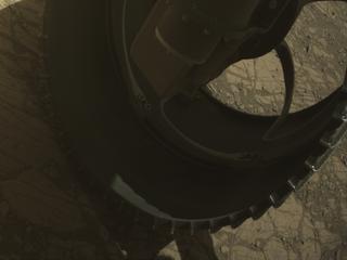 View image taken on Mars, Mars Perseverance Sol 1470: Front Right Hazard Avoidance Camera (Hazcam)