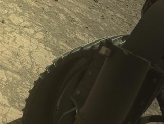 View image taken on Mars, Mars Perseverance Sol 1470: Front Right Hazard Avoidance Camera (Hazcam)