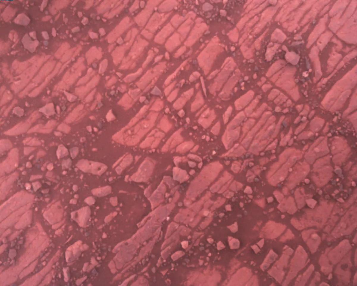 This image was taken by EDL_RDCAM onboard NASA's Mars rover Perseverance on Sol 1472