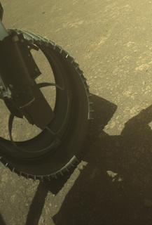 View image taken on Mars, Mars Perseverance Sol 1473: Front Left Hazard Avoidance Camera (Hazcam)