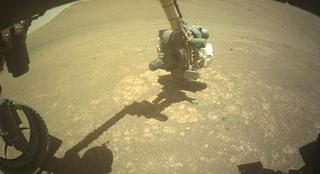View image taken on Mars, Mars Perseverance Sol 1473: Front Left Hazard Avoidance Camera (Hazcam)