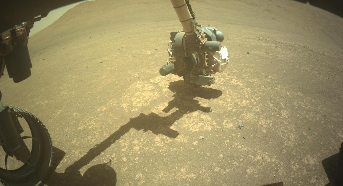 This image was taken by FRONT_HAZCAM_LEFT_A onboard NASA's Mars rover Perseverance on Sol 1473