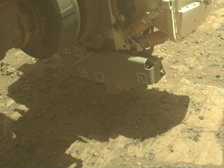 View image taken on Mars, Mars Perseverance Sol 1479: Front Left Hazard Avoidance Camera (Hazcam)