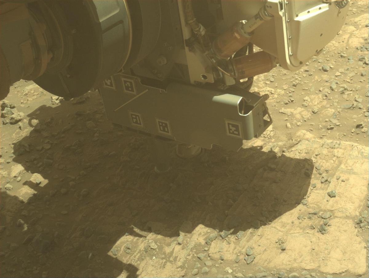 This image was taken by FRONT_HAZCAM_LEFT_A onboard NASA's Mars rover Perseverance on Sol 1479