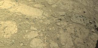 View image taken on Mars, Mars Perseverance Sol 1479: Front Left Hazard Avoidance Camera (Hazcam)