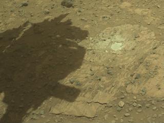 View image taken on Mars, Mars Perseverance Sol 1479: Front Left Hazard Avoidance Camera (Hazcam)