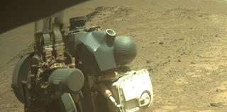 View image taken on Mars, Mars Perseverance Sol 1479: Front Right Hazard Avoidance Camera (Hazcam)