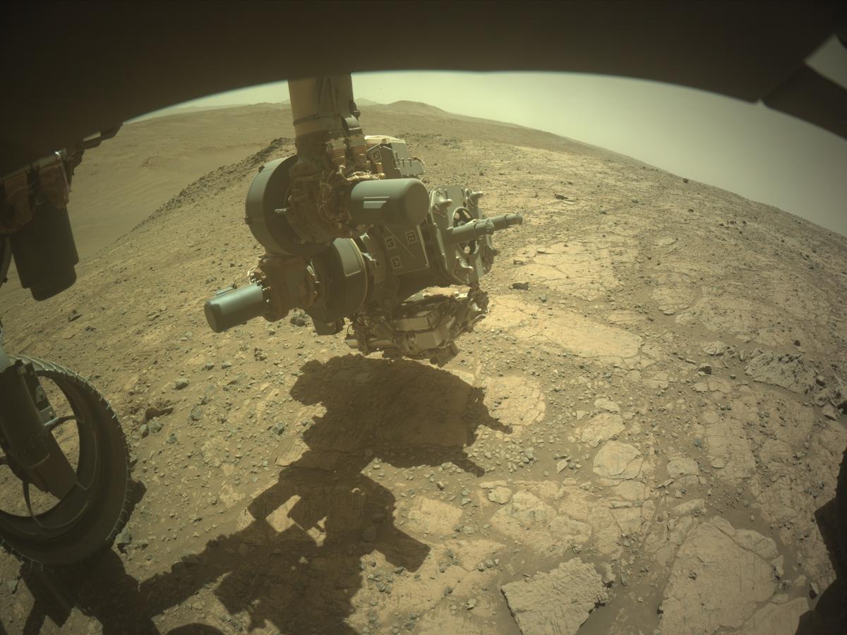 This image was taken by FRONT_HAZCAM_LEFT_A onboard NASA's Mars rover Perseverance on Sol 1483