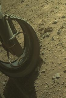 View image taken on Mars, Mars Perseverance Sol 1483: Front Left Hazard Avoidance Camera (Hazcam)