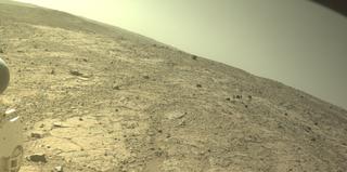 View image taken on Mars, Mars Perseverance Sol 1483: Front Left Hazard Avoidance Camera (Hazcam)