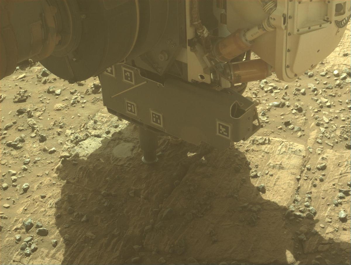 This image was taken by FRONT_HAZCAM_LEFT_A onboard NASA's Mars rover Perseverance on Sol 1483