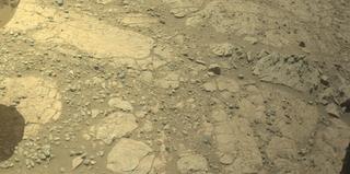 View image taken on Mars, Mars Perseverance Sol 1485: Front Left Hazard Avoidance Camera (Hazcam)