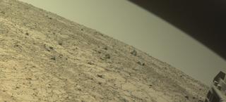 View image taken on Mars, Mars Perseverance Sol 1485: Front Right Hazard Avoidance Camera (Hazcam)