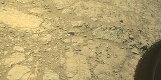 View image taken on Mars, Mars Perseverance Sol 1485: Front Right Hazard Avoidance Camera (Hazcam)