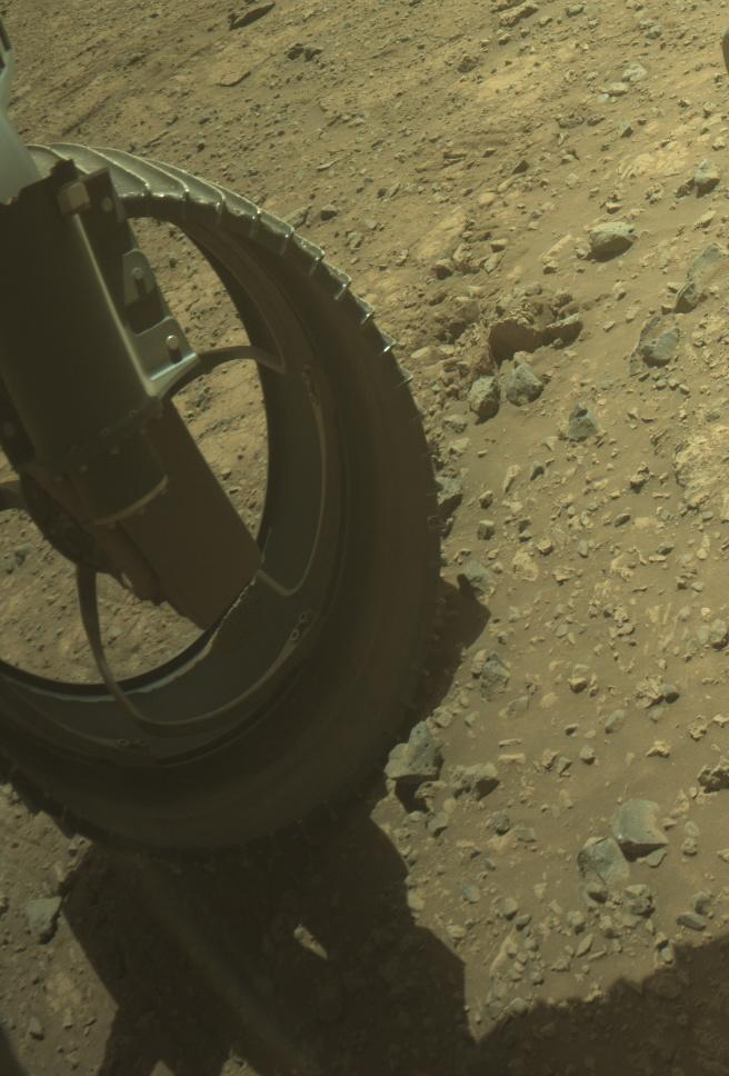 This image was taken by FRONT_HAZCAM_LEFT_A onboard NASA's Mars rover Perseverance on Sol 1490