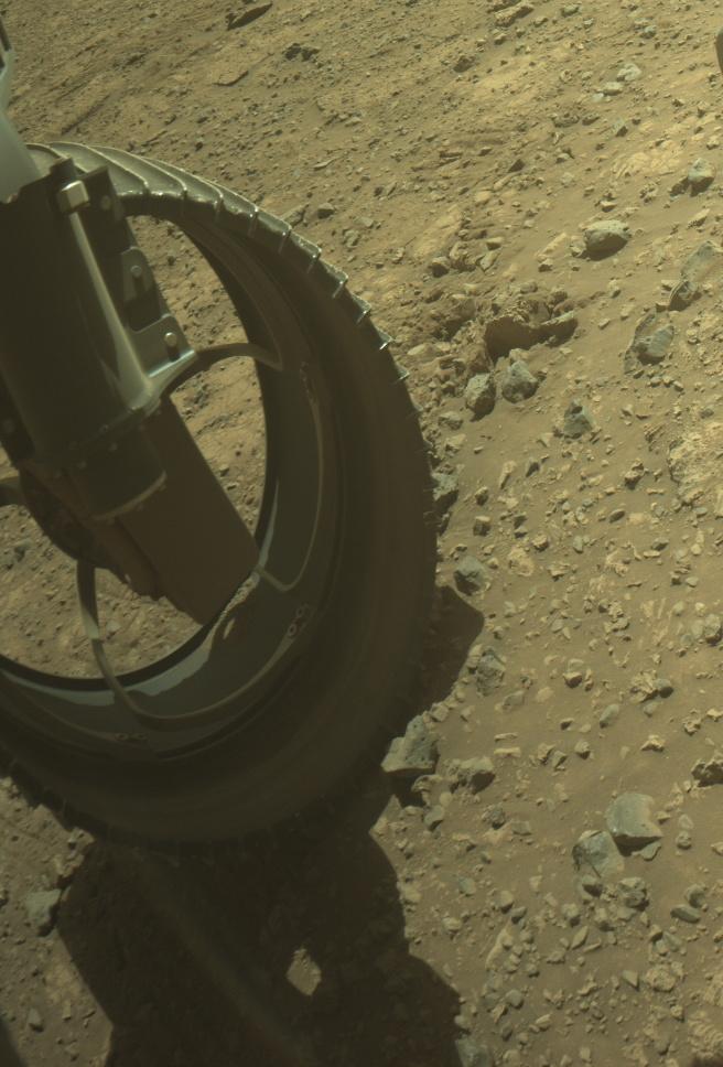 This image was taken by FRONT_HAZCAM_LEFT_A onboard NASA's Mars rover Perseverance on Sol 1490