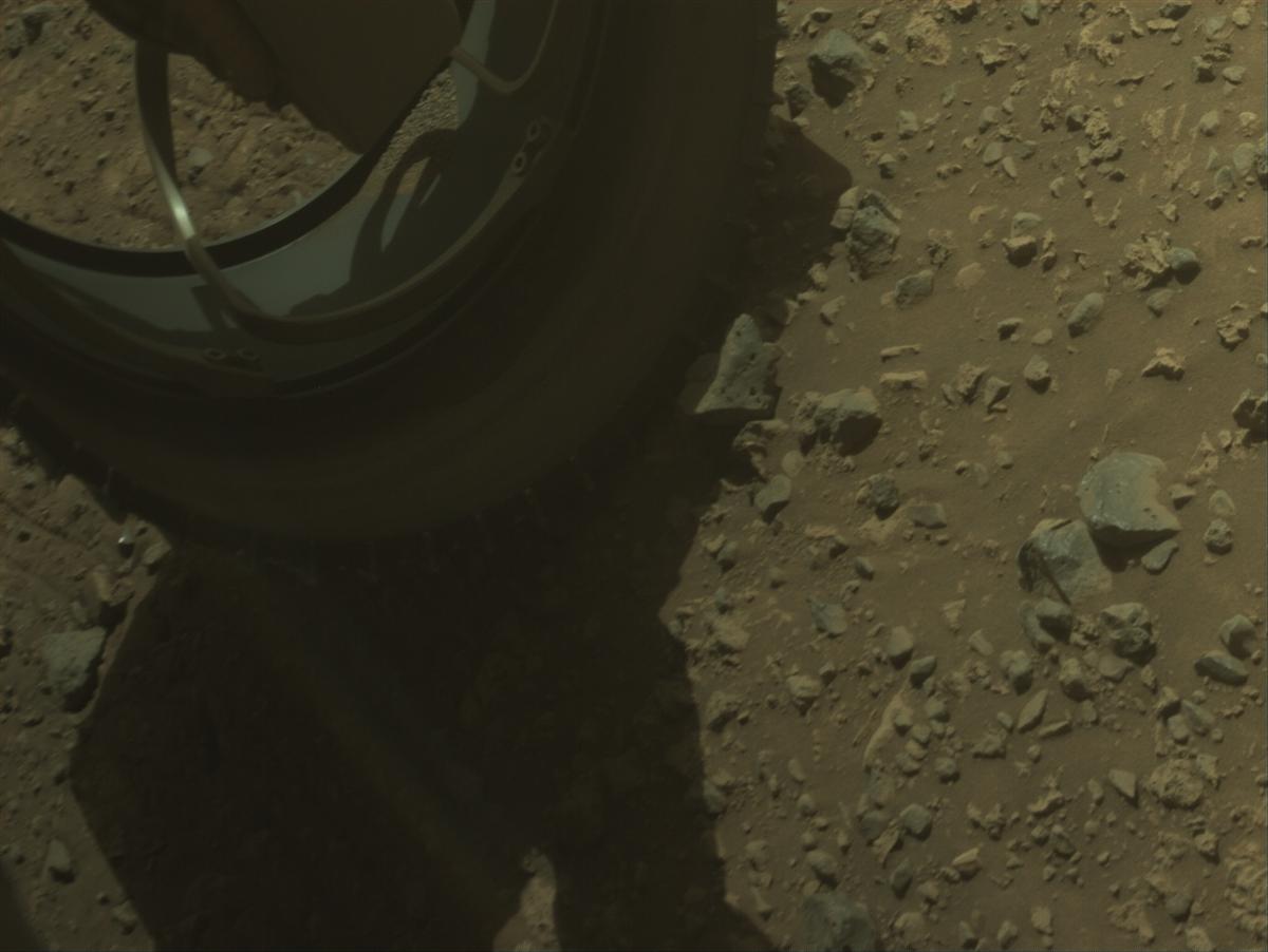This image was taken by FRONT_HAZCAM_LEFT_A onboard NASA's Mars rover Perseverance on Sol 1490