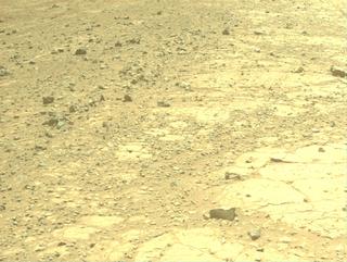 View image taken on Mars, Mars Perseverance Sol 1497: Front Right Hazard Avoidance Camera (Hazcam)