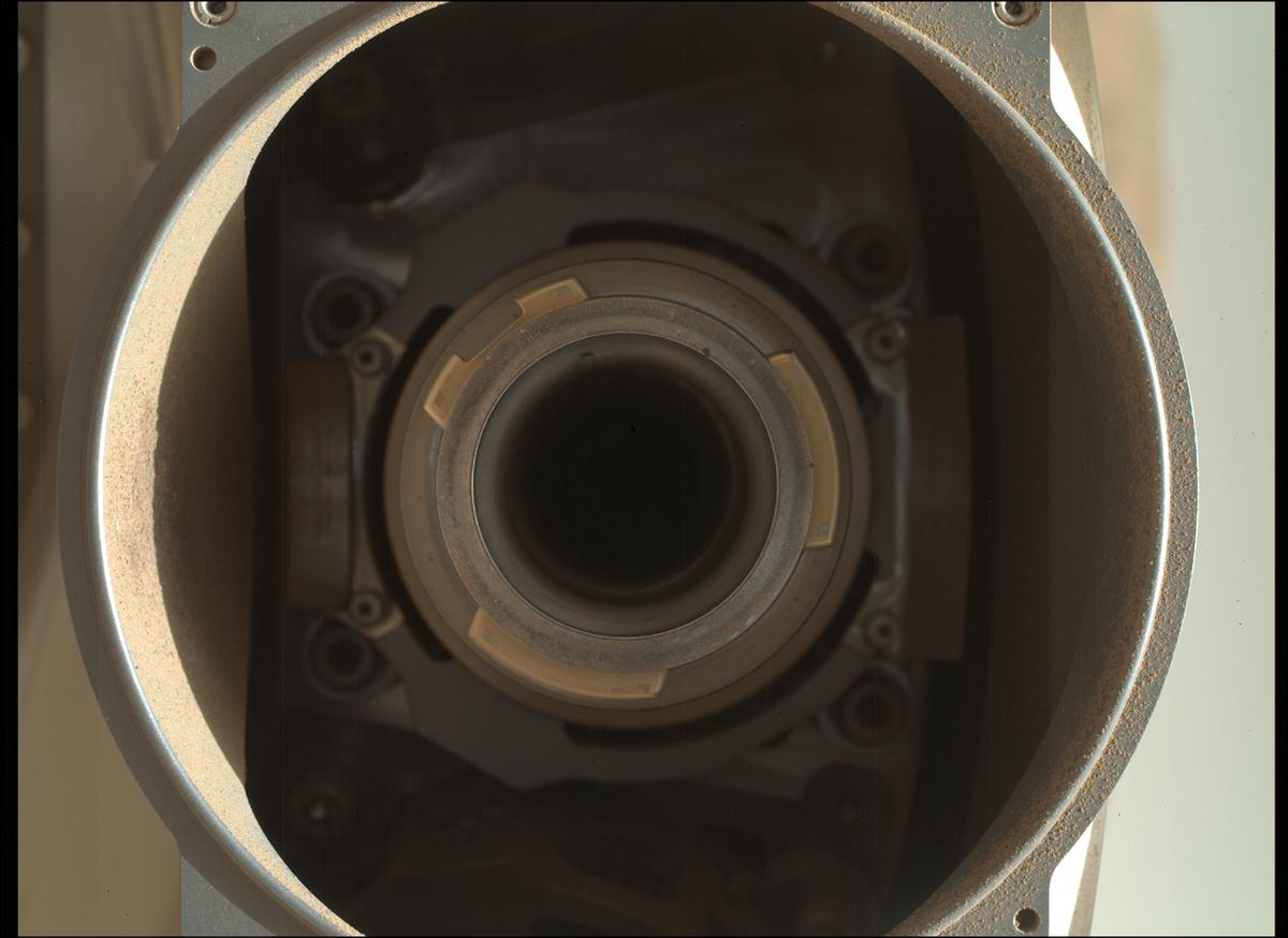 This image was taken by SHERLOC_WATSON onboard NASA's Mars rover Perseverance on Sol 1499