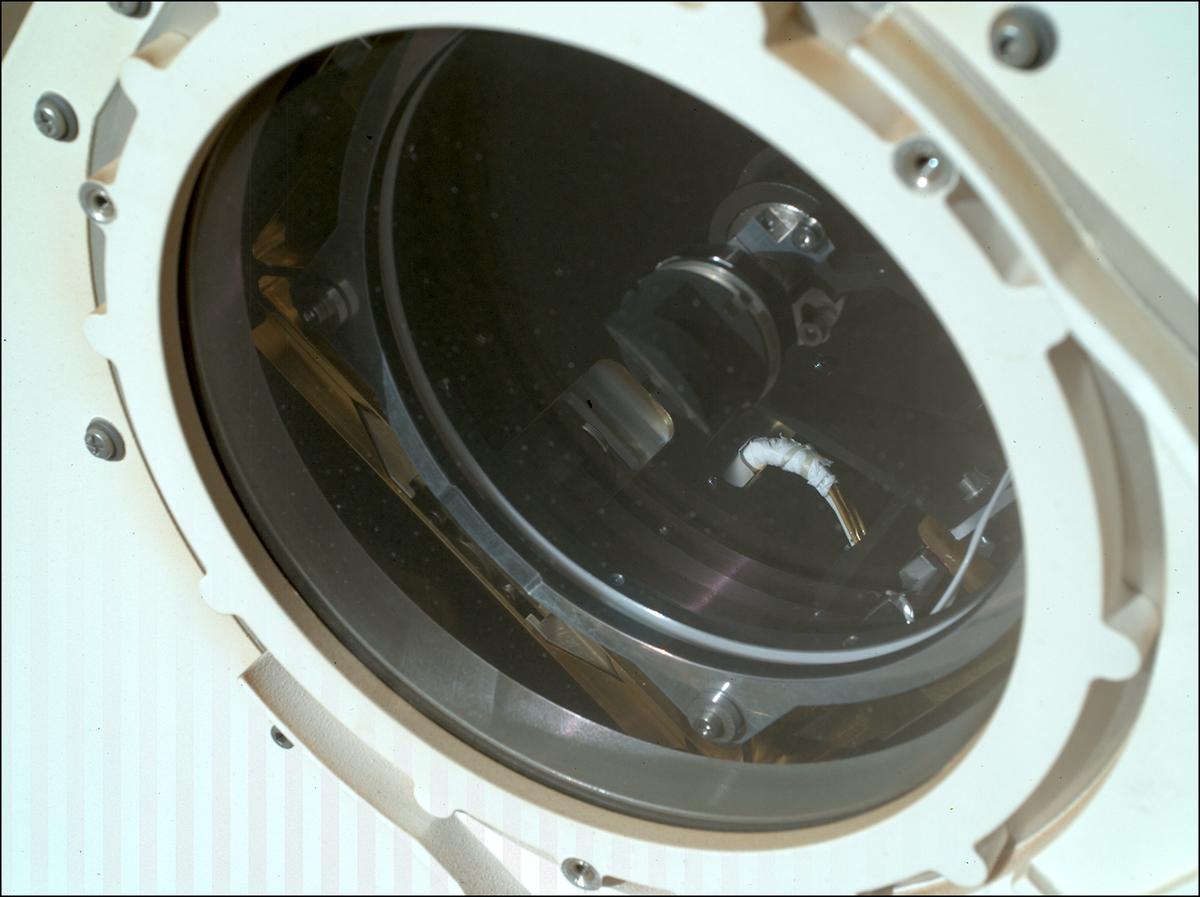 This image was taken by SHERLOC_WATSON onboard NASA's Mars rover Perseverance on Sol 1500