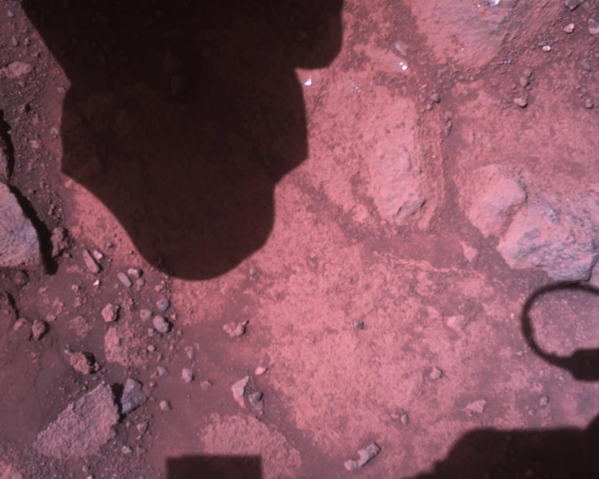 This image was taken by EDL_RDCAM onboard NASA's Mars rover Perseverance on Sol 1503