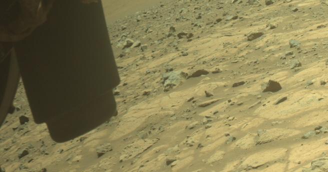 This image was taken by FRONT_HAZCAM_LEFT_A onboard NASA's Mars rover Perseverance on Sol 1504