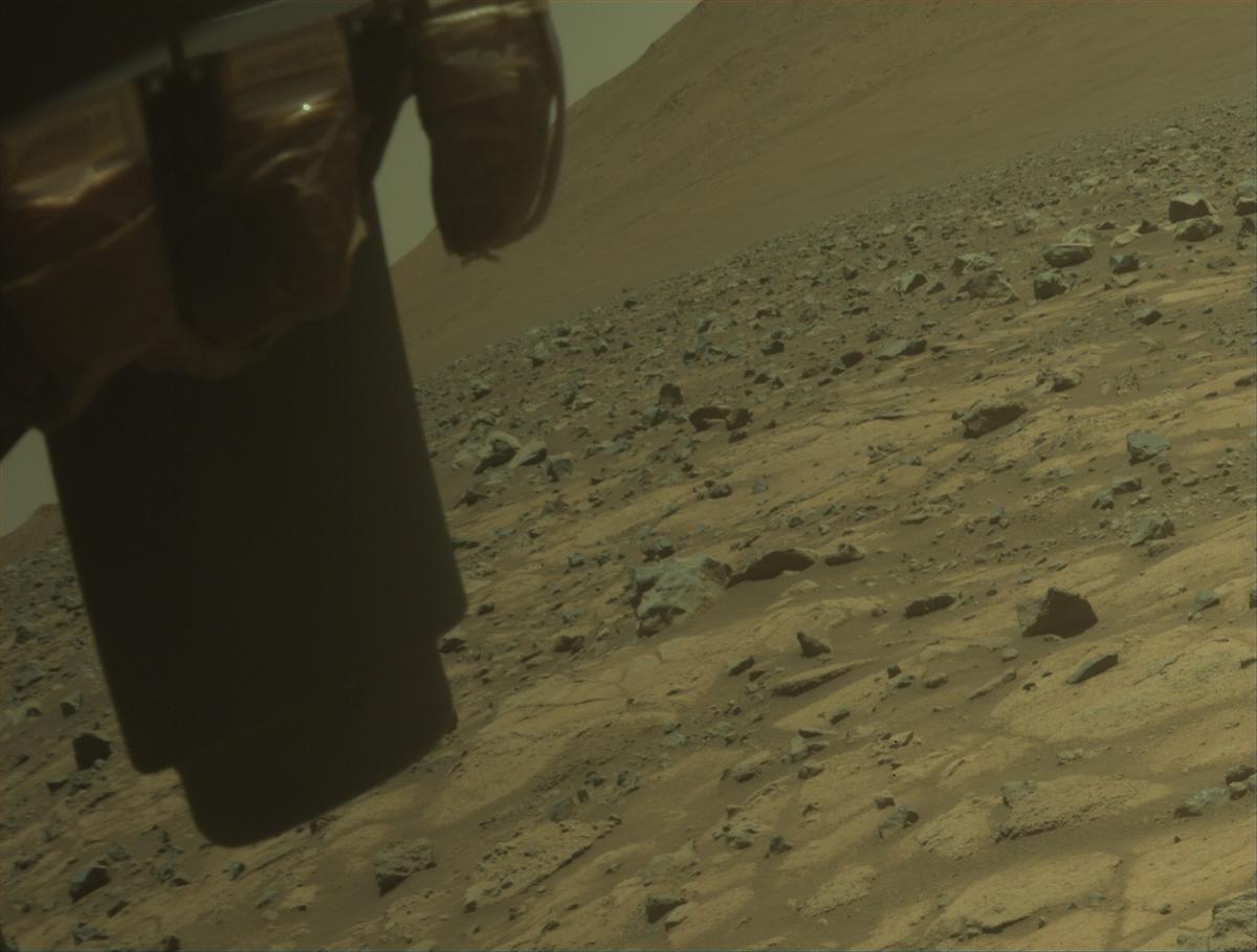 This image was taken by FRONT_HAZCAM_LEFT_A onboard NASA's Mars rover Perseverance on Sol 1504