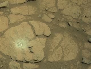 View image taken on Mars, Mars Perseverance Sol 1504: Left Navigation Camera (Navcam)