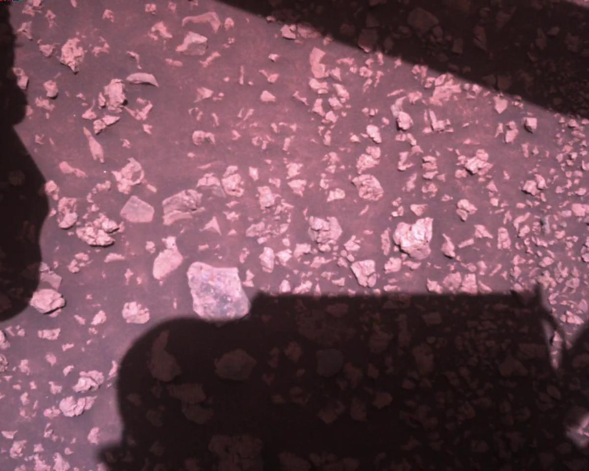 This image was taken by EDL_RDCAM onboard NASA's Mars rover Perseverance on Sol 1509