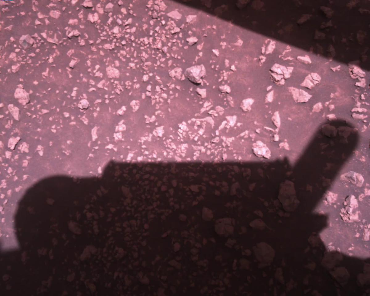 This image was taken by EDL_RDCAM onboard NASA's Mars rover Perseverance on Sol 1509