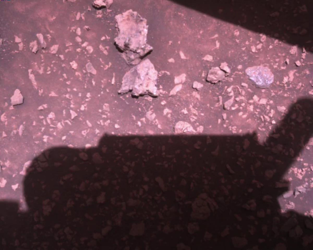 This image was taken by EDL_RDCAM onboard NASA's Mars rover Perseverance on Sol 1509