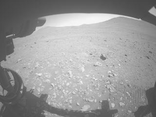 View image taken on Mars, Mars Perseverance Sol 1509: Front Left Hazard Avoidance Camera (Hazcam)