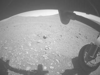 View image taken on Mars, Mars Perseverance Sol 1509: Front Right Hazard Avoidance Camera (Hazcam)