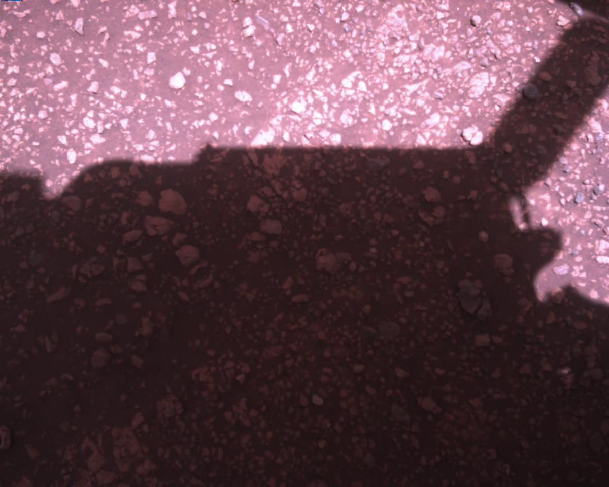 This image was taken by EDL_RDCAM onboard NASA's Mars rover Perseverance on Sol 1510