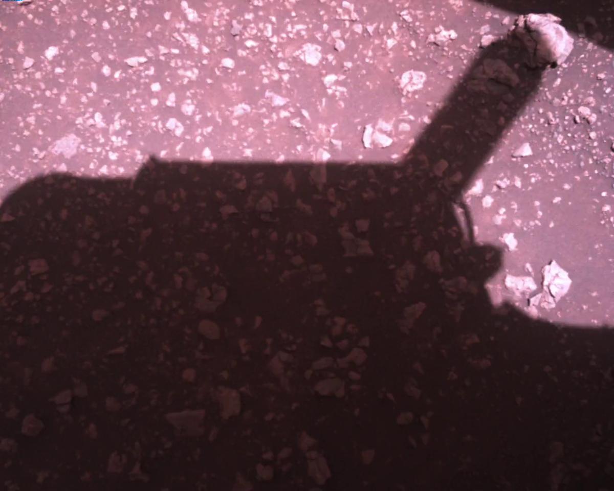 This image was taken by EDL_RDCAM onboard NASA's Mars rover Perseverance on Sol 1510