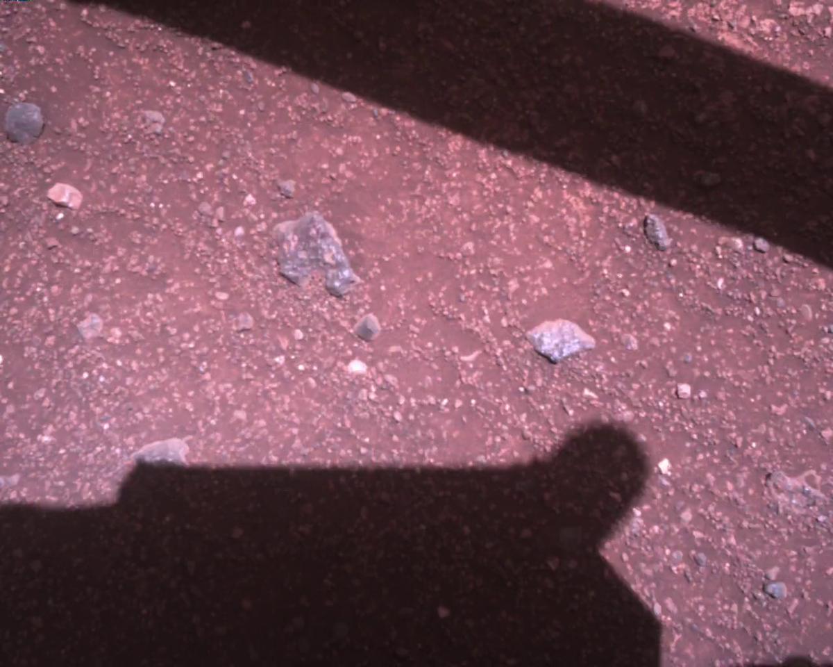 This image was taken by EDL_RDCAM onboard NASA's Mars rover Perseverance on Sol 1510